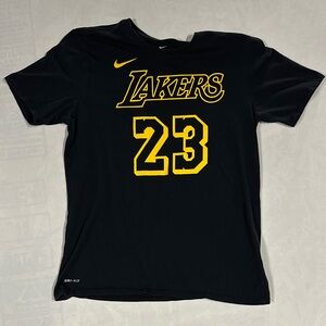 Nike Dri fit LeBron James King James LA Lakers Jersey Tshirt Men’s medium